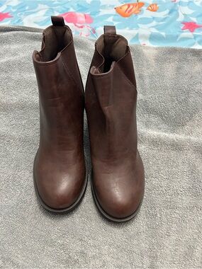 Soda Brown Chelsea Ankle Booties